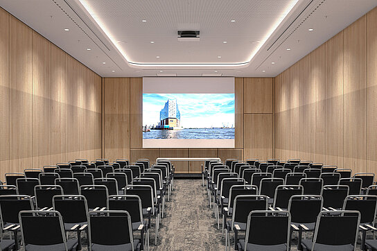 CCH Saal X - Geteilt / © Planung Arbeitsgemeinschaft agnLeusmann mit TIM HUPE Architekten, Hamburg