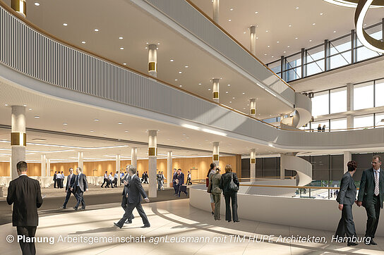 CCH Foyer X / © Planning Consortium agnLeusmann with TIM HUPE Architects, Hamburg