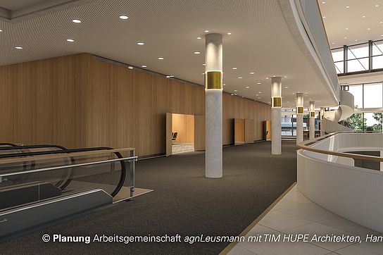 CCH Foyer X / © Planning Consortium agnLeusmann with TIM HUPE Architects, Hamburg