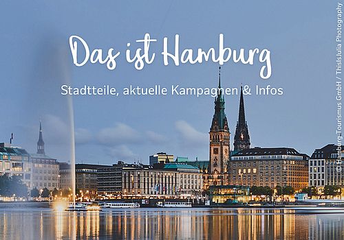 Hamburg Panorama mit Blick auf die Binnenalster 