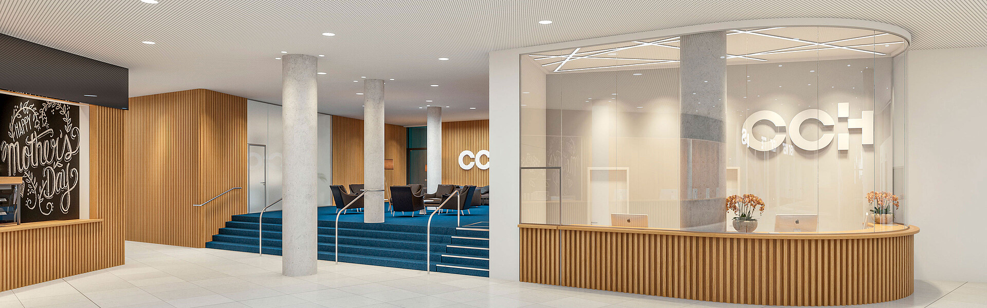 CCH Foyer 7 CCH Visualisierung Foyer 7