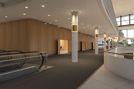 CCH Foyer Y /  © Planning Consortium agnLeusmann with TIM HUPE Architects, Hamburg