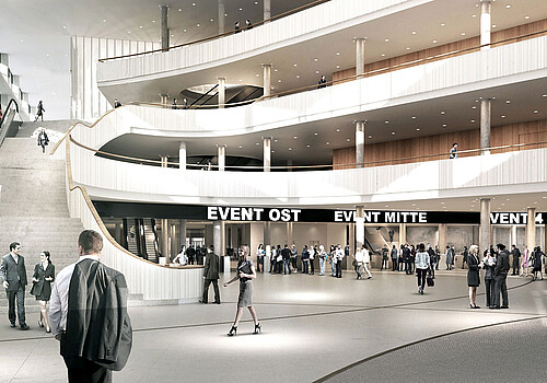 Visualisierung Foyer 1 im CCH