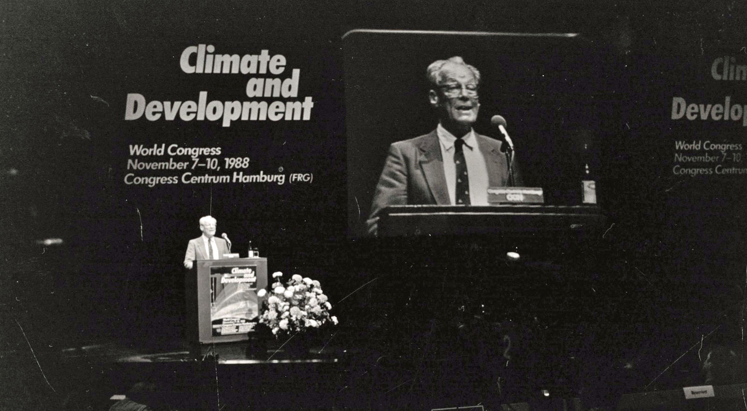CCH Historie_Willy Brandt Willy Brandt auf dem World Congress 1988 im CCH